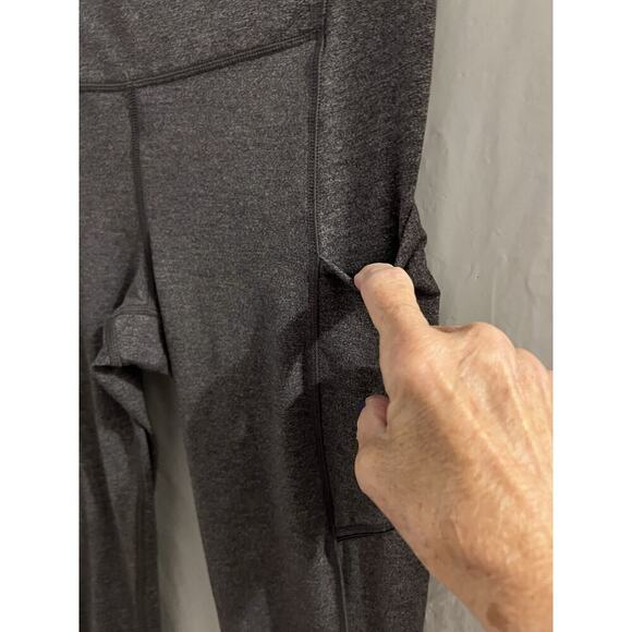 Lululemon Gray Full On Luxtreme Speed Up Leggings Media Pockets Sz 4 - Picture 2 of 5